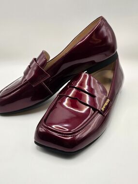 Empress Australia Hero Patent Leather Loafer Wine Size 40 US size 9